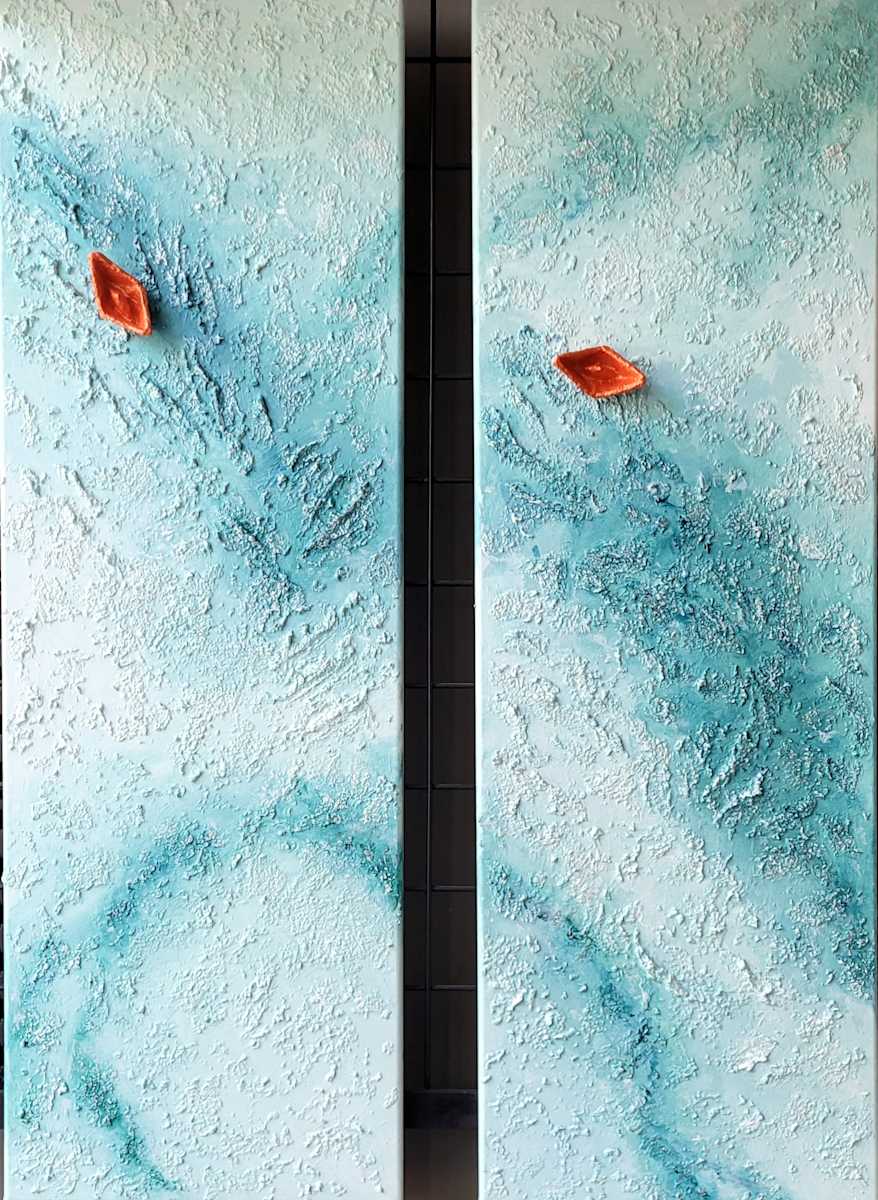 Alongside you (diptych) by Elena Gregoriou 