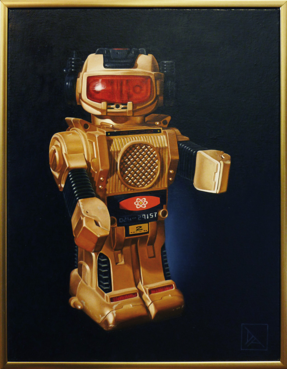 Gold Robot by Daevid Anderson 