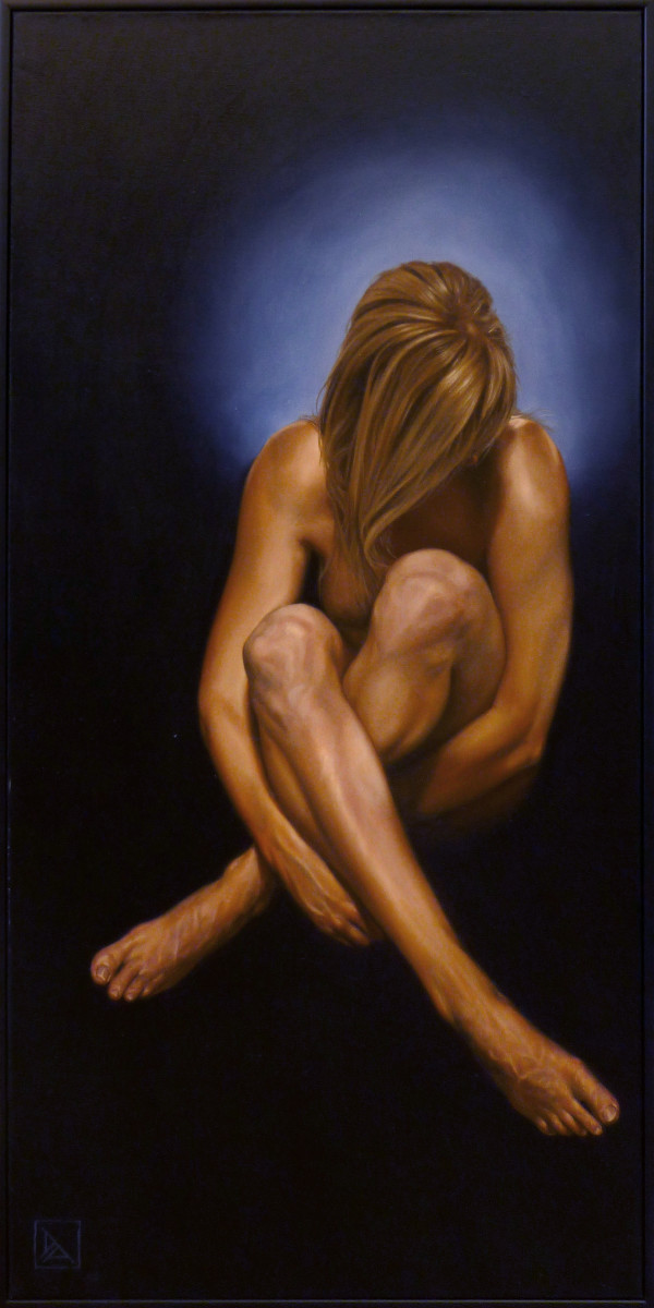 Nude Sitting #3 by Daevid Anderson 