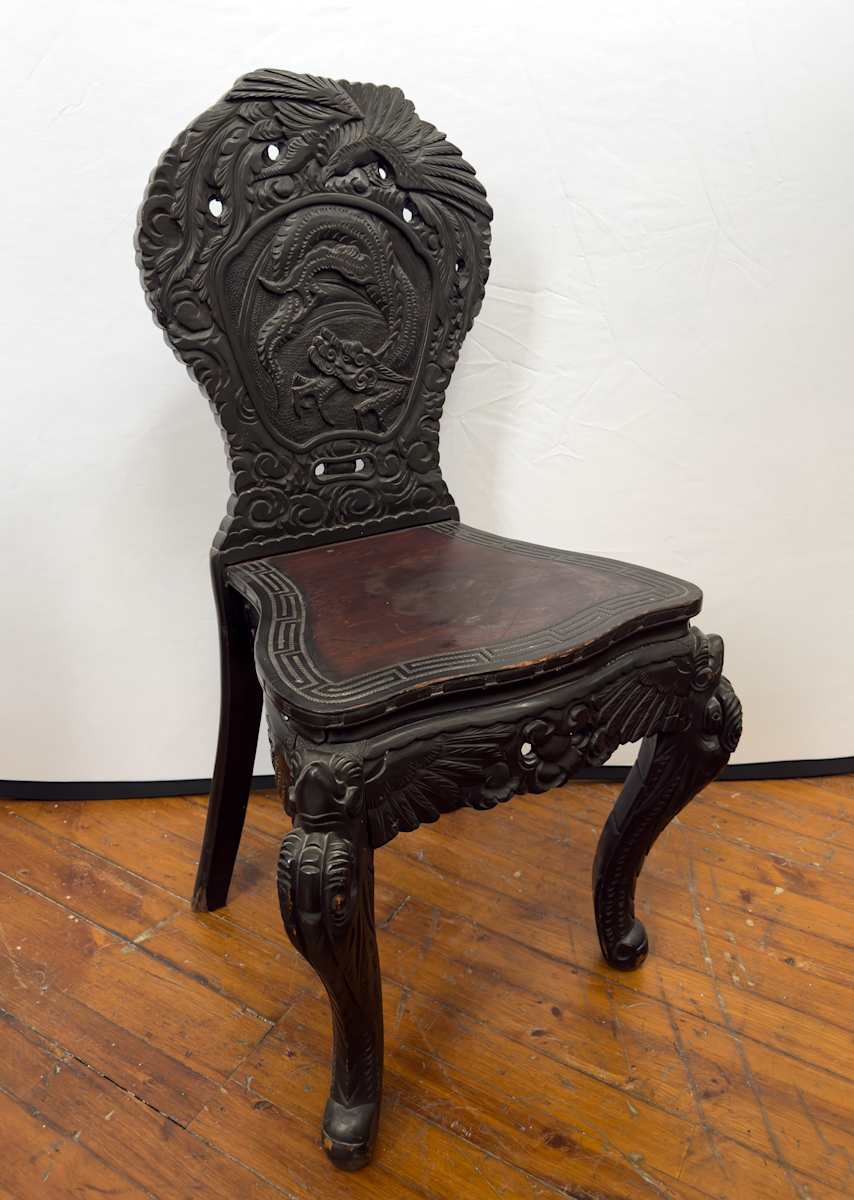 Dragon on back chair 1 