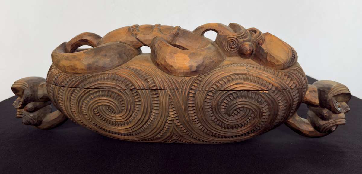 Maori feather box by Denis Conway 