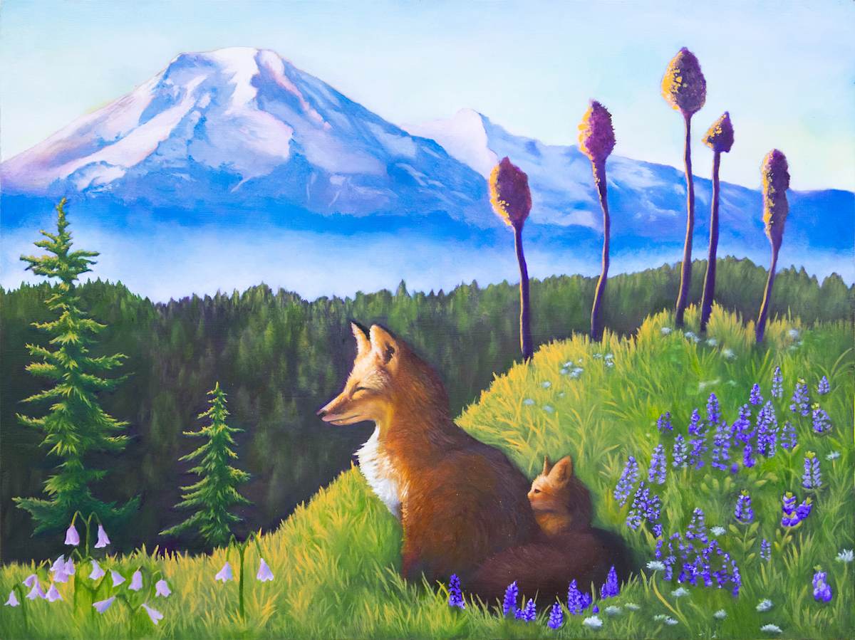 Cascade Foxes in Paradise by Krister Eide  Image: Cascade Foxes in Paradise