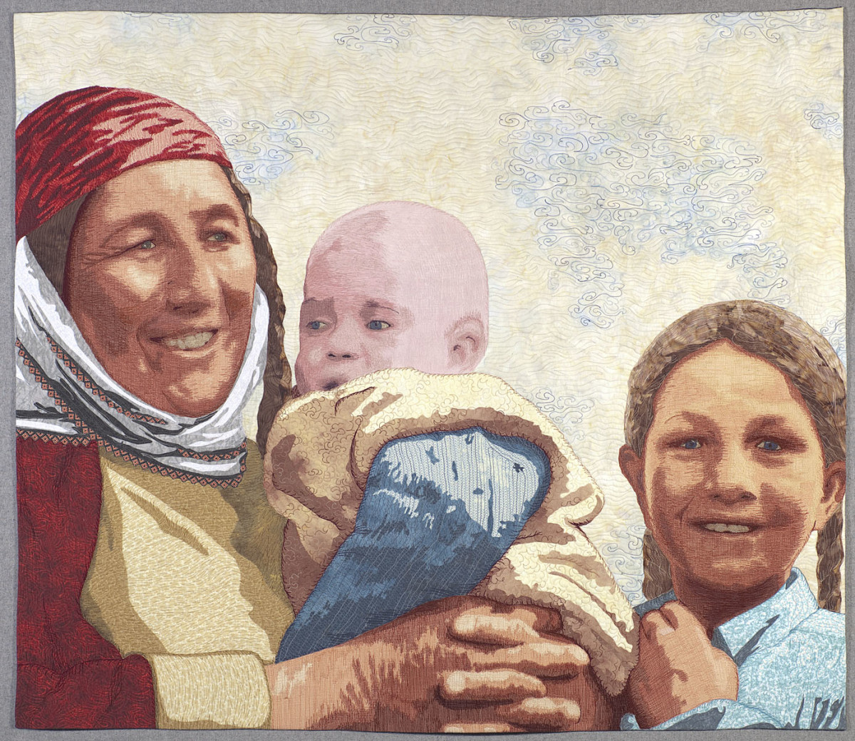 Turkeman Mother with Children by Lea McComas 