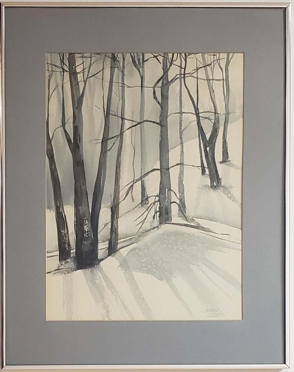 Untitled - Trees in Winter by Sharon Fasmo 
