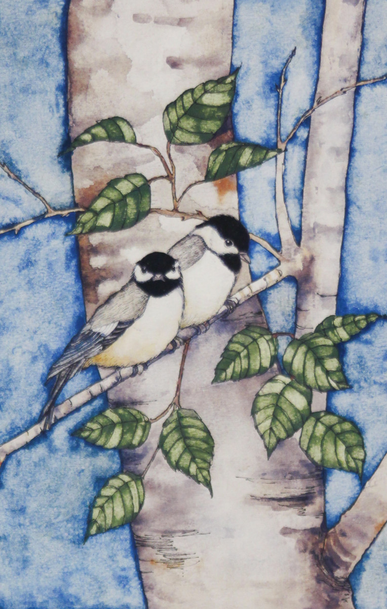 Chickadees by Pierce Campbell 