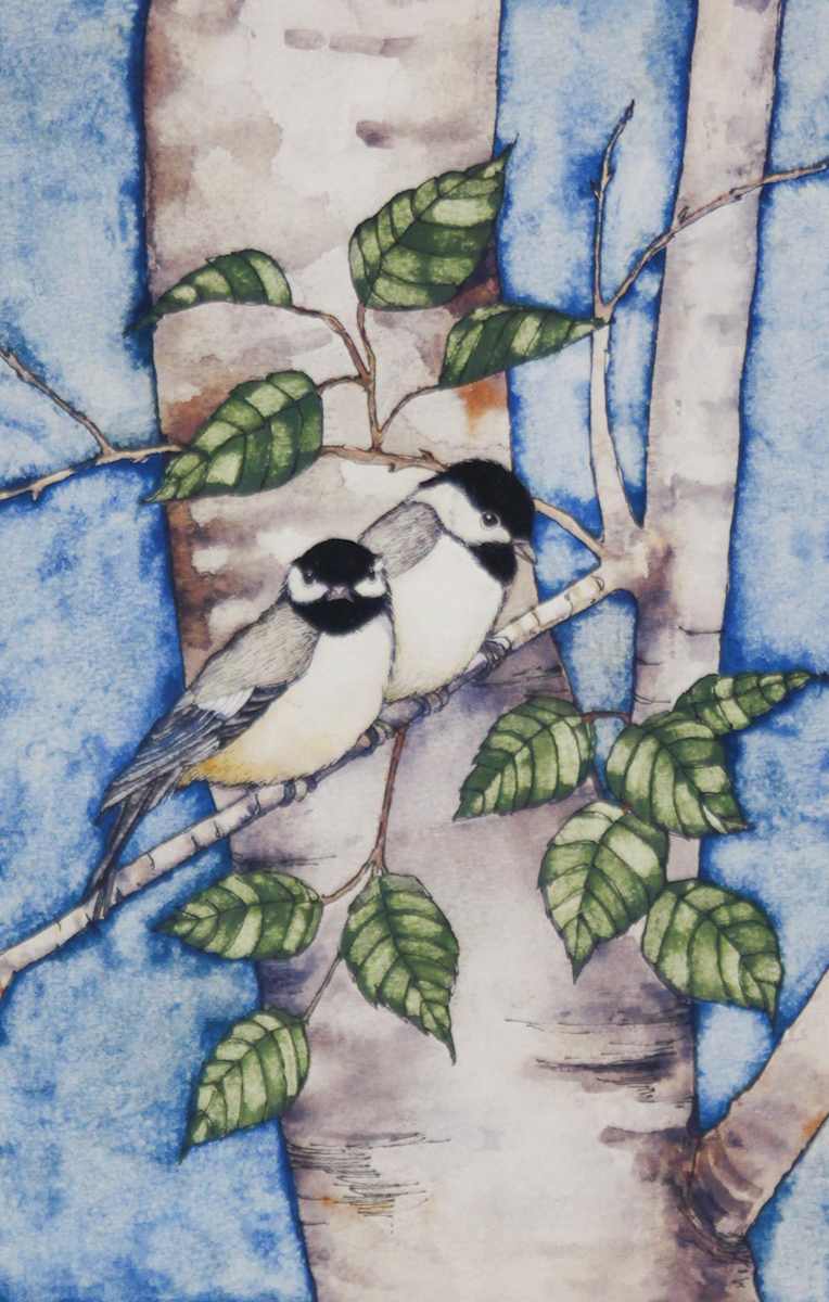 Chickadees by Pierce Campbell, Image 1.