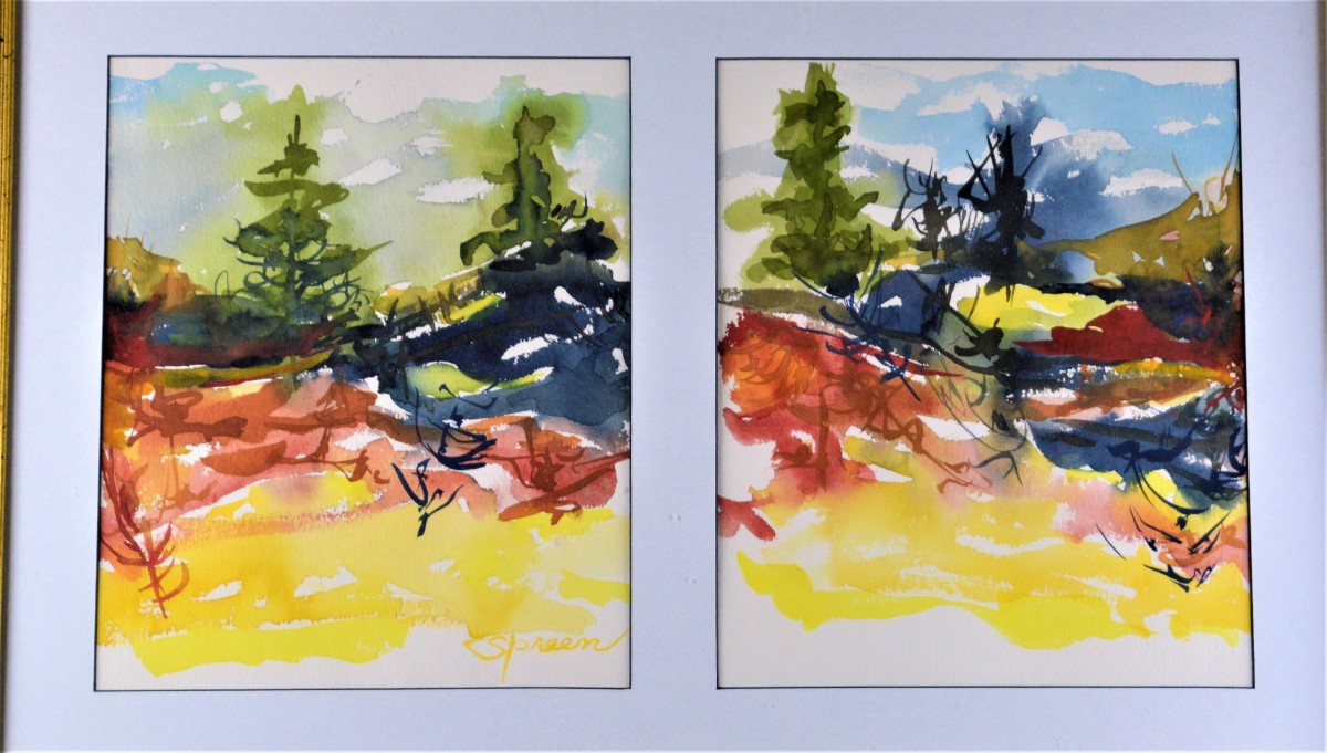 "Primary Diptych" by Jean Spreen 