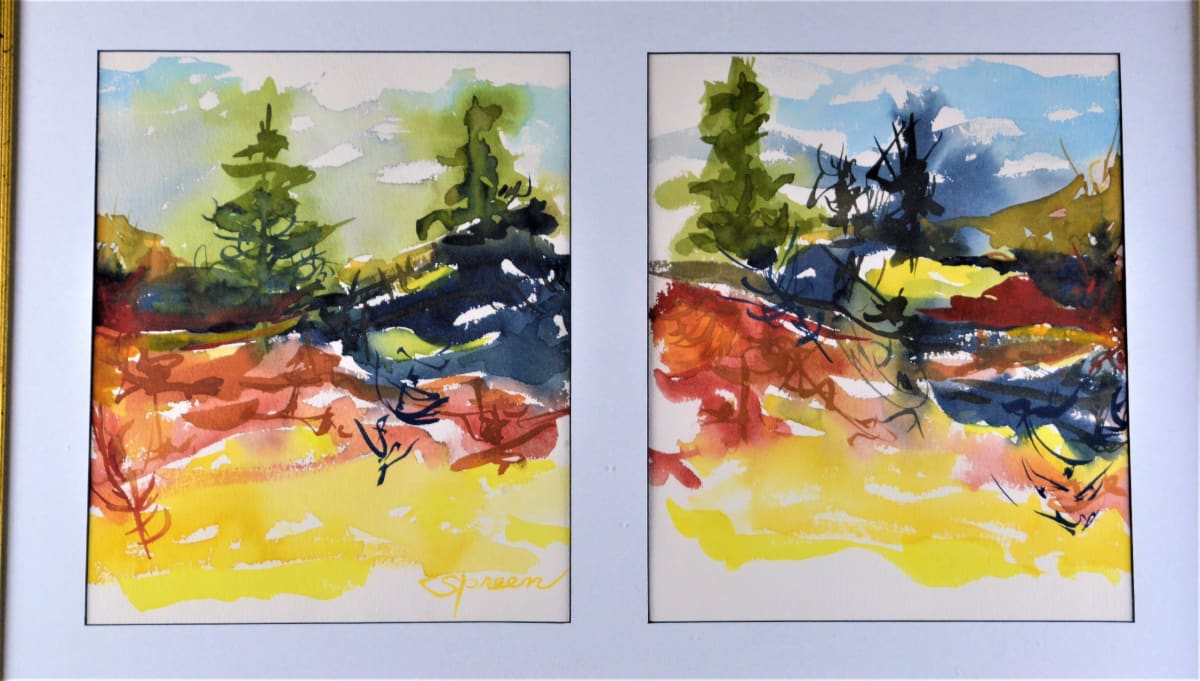 "Primary Diptych" by Jean Spreen, Image 1.