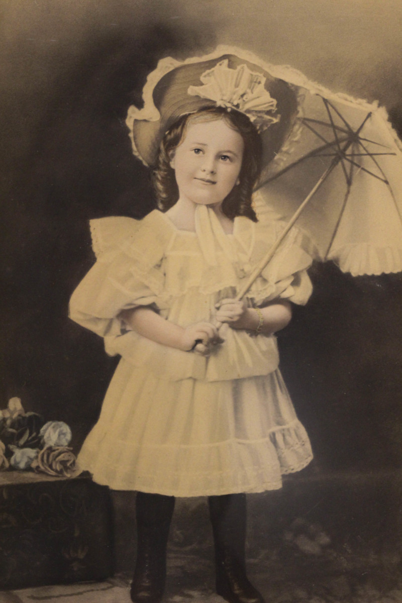 Helen Hebert at 4 years old. by Unknown Photographer 