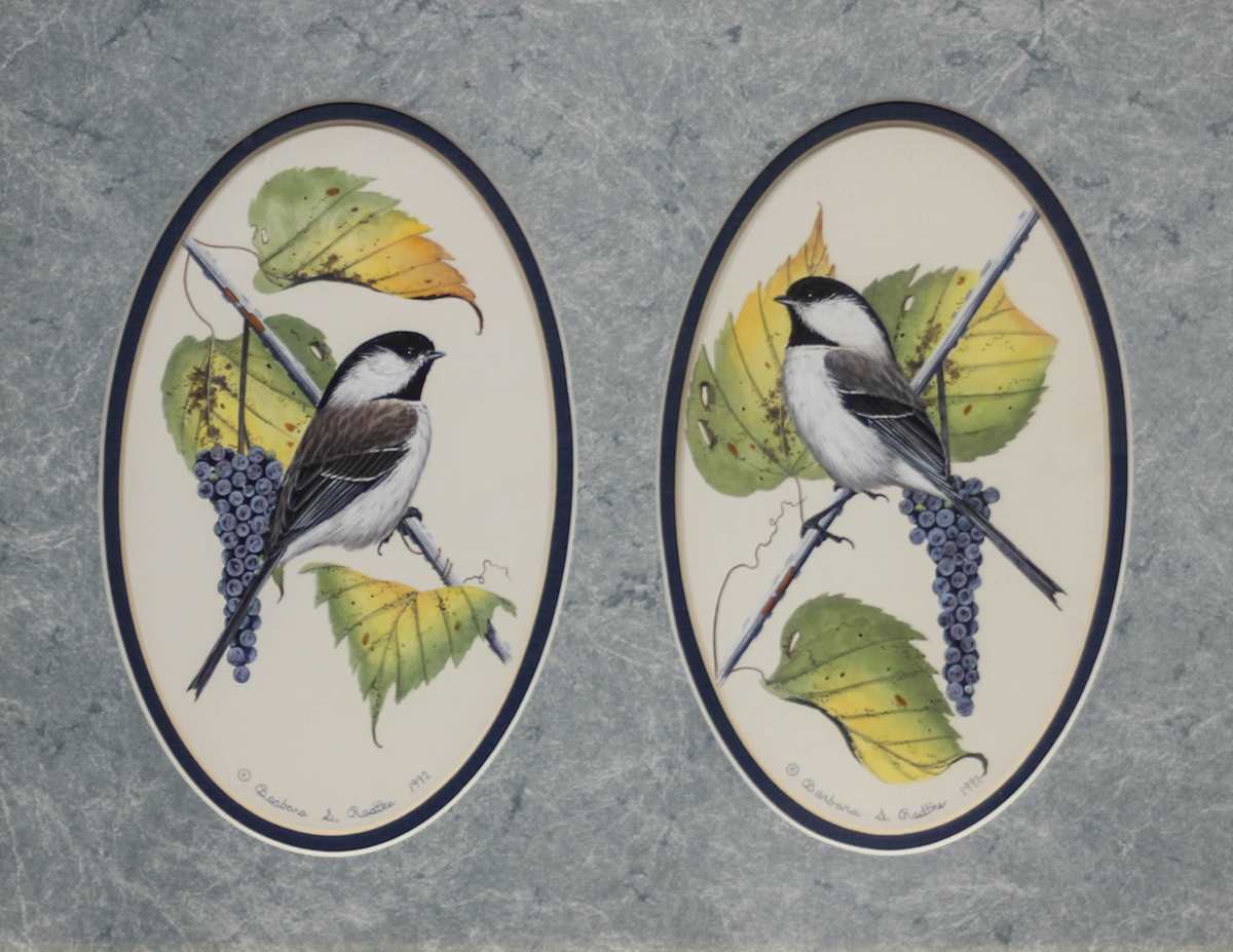 Chickadee in Grapes by Barbara Radtke, Image 1.
