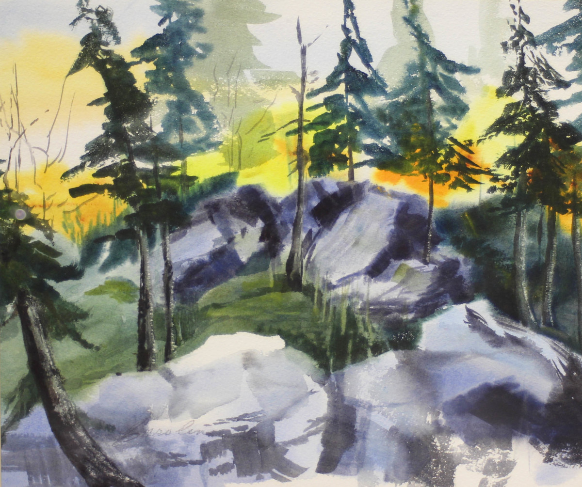Pine on the Rocks by Caroline Stoll 