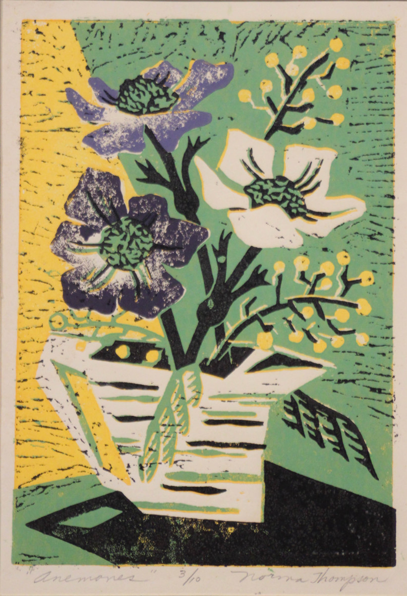 Anemones by Norma Thompson 