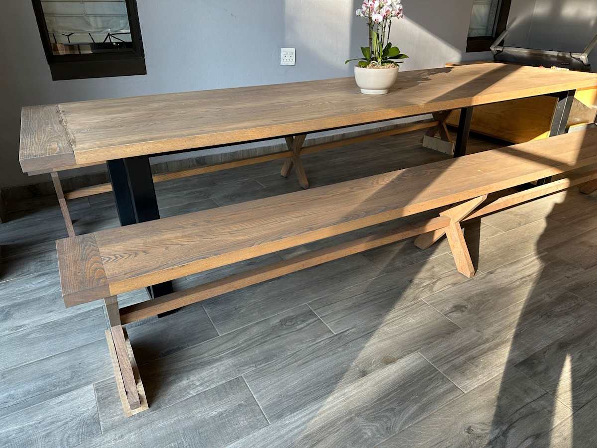 Ash wood outside table (12-14 seats) by Quality Coatings & Finishing, Image 3.