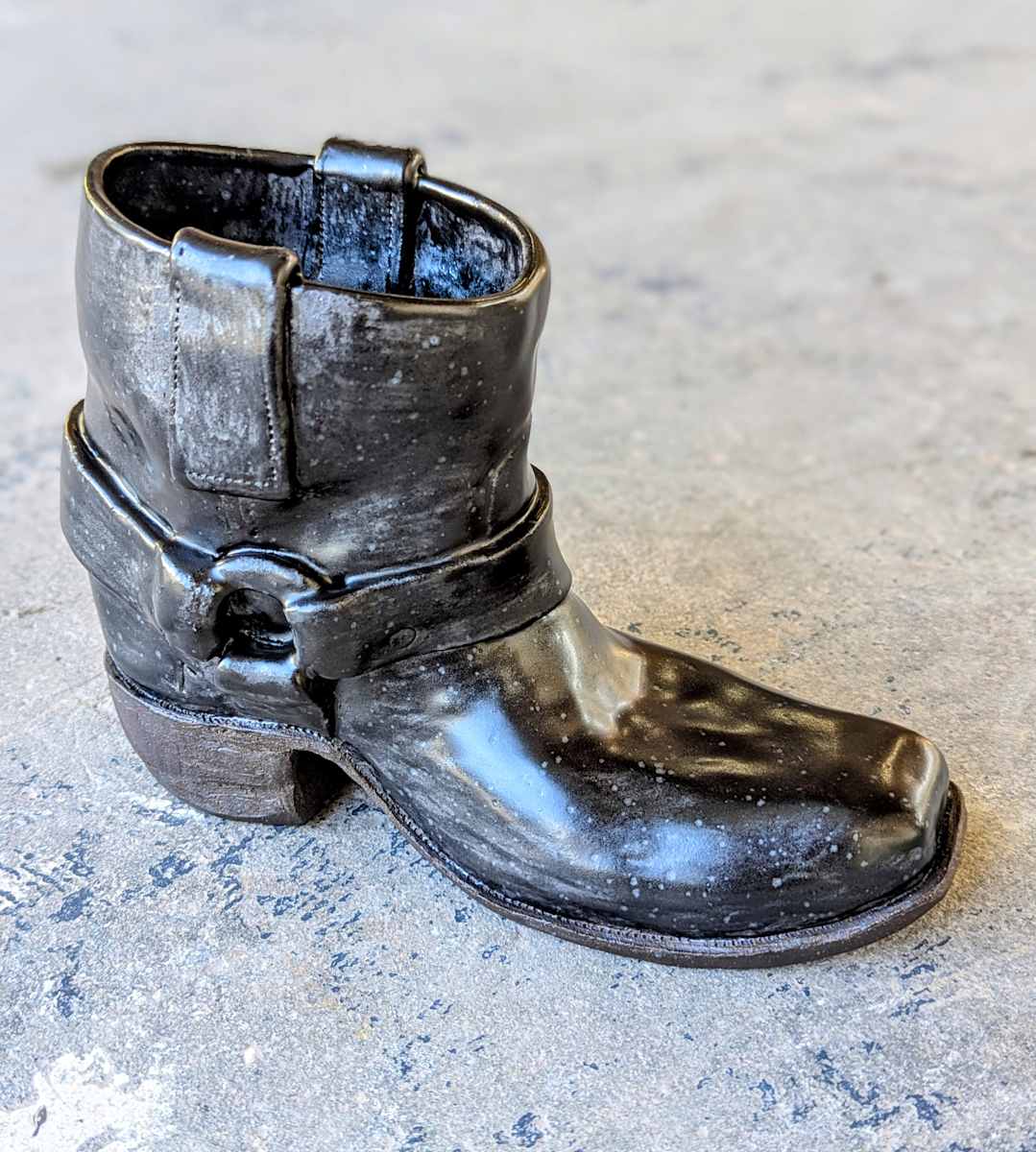 Harness Boot, Short Black by Jill Robinson  Image: harness boot