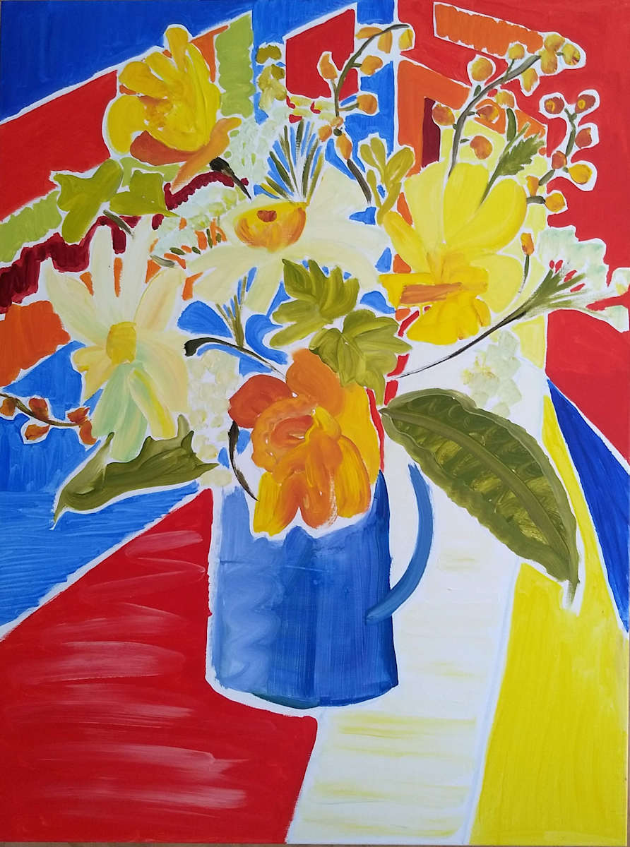Large flowers in Gest by Tania Akehurst 