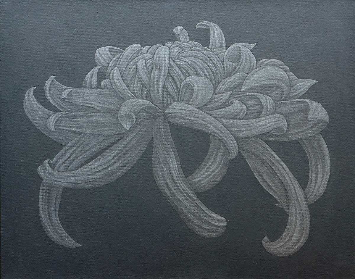 Galaxy I by Nicci Sevier-Vuyk  Image: Galaxy I, acrylic pop art floral painting