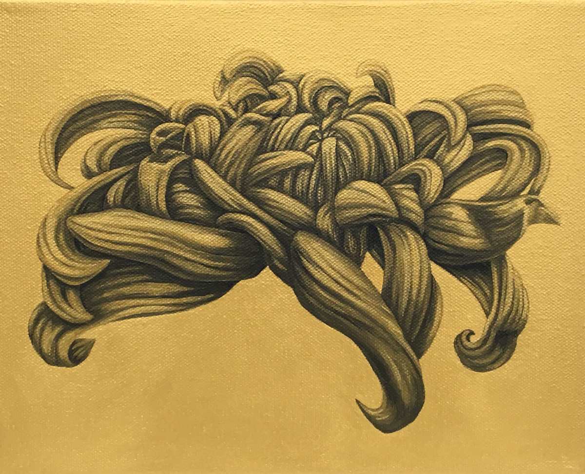 Lustrous Anarchy II by Nicci Sevier-Vuyk  Image: Lustrous Anarchy II, acrylic pop art floral painting