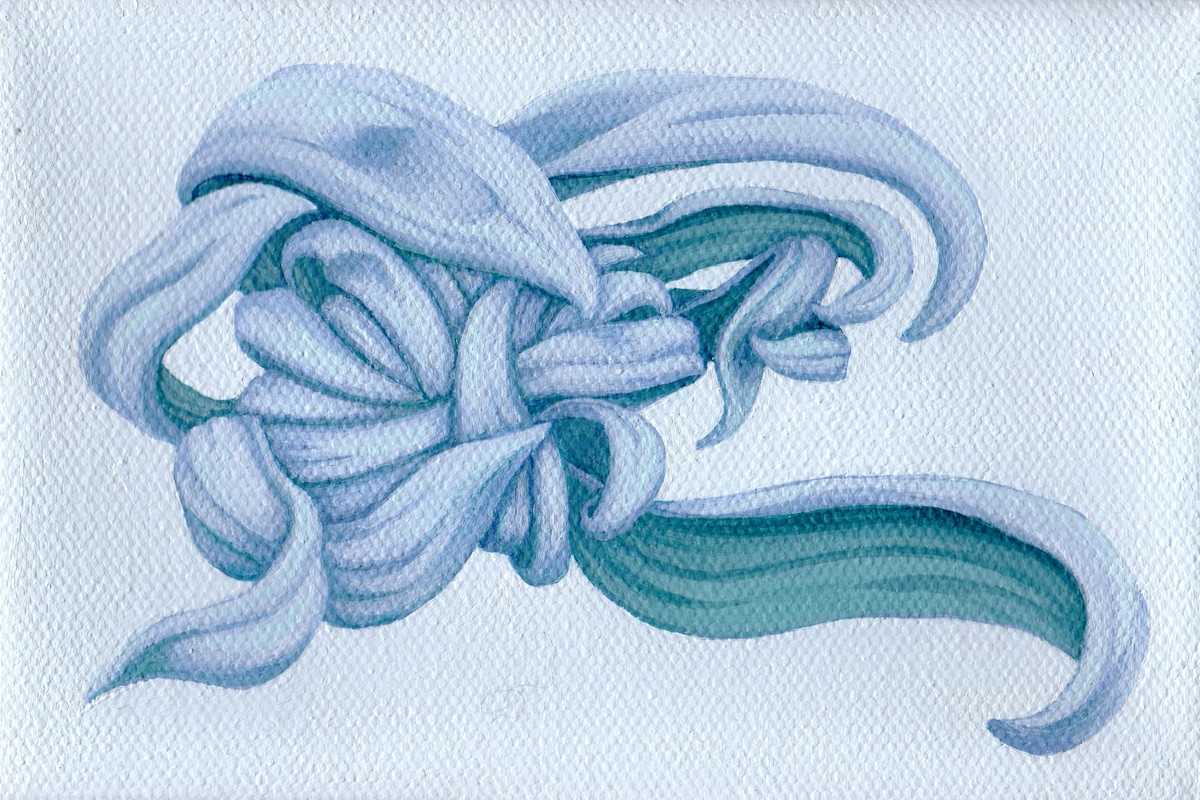 Topaz Reflection IX by Nicci Sevier-Vuyk  Image: Topaz Reflection IX, acrylic pop art floral painting