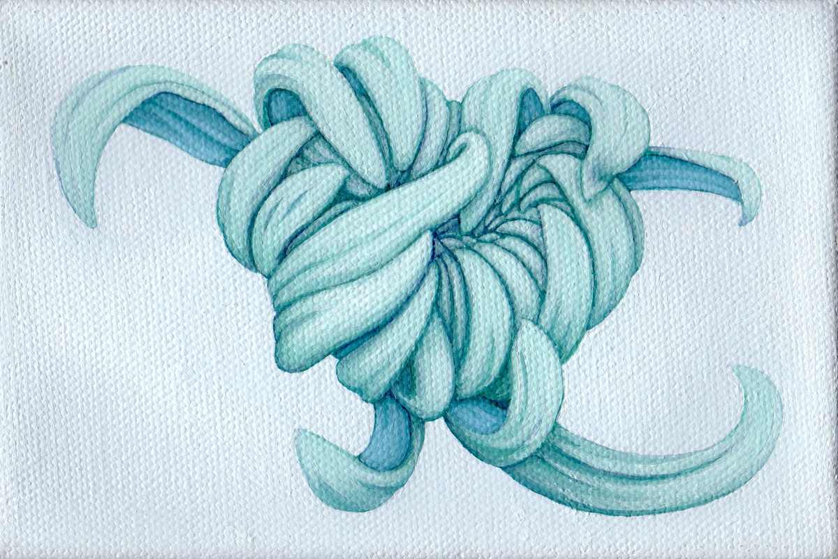 Topaz Reflection VIII by Nicci Sevier-Vuyk  Image: Topaz Reflection VIII, acrylic pop art floral painting
