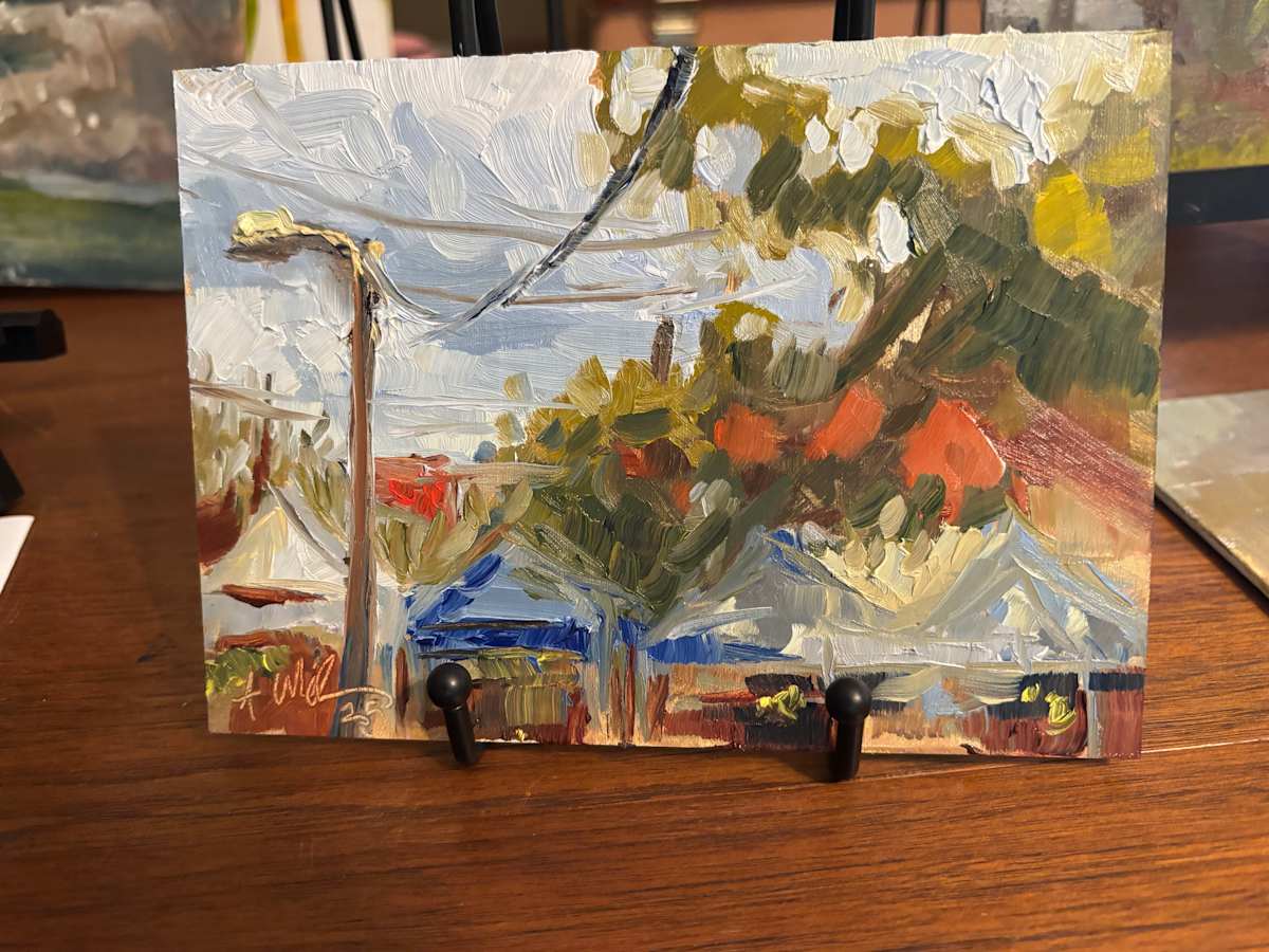 Blue tents by Amanda Wilson 