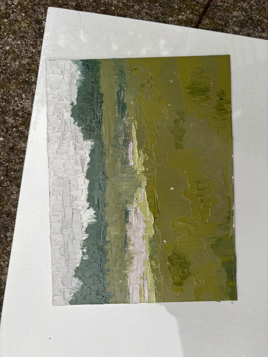 Wetland Sunrise by Amanda Wilson  Image: Painted plein air at sunrise