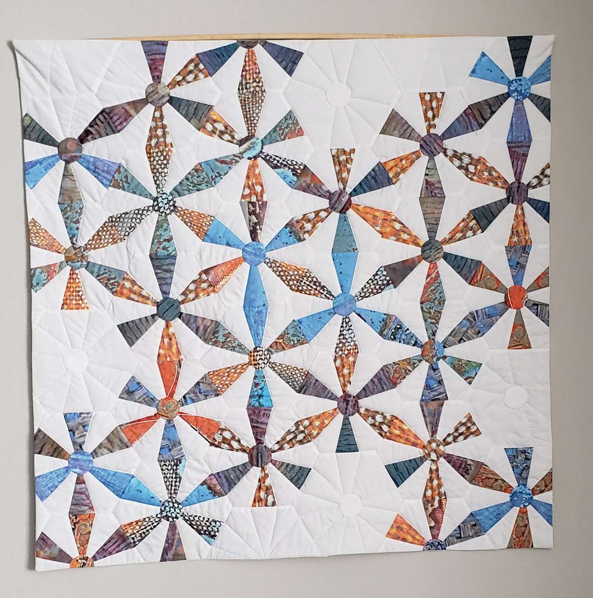 Kaleidoscope Dodecagon by Sandy Sanders  Image: Textural Pinwheels