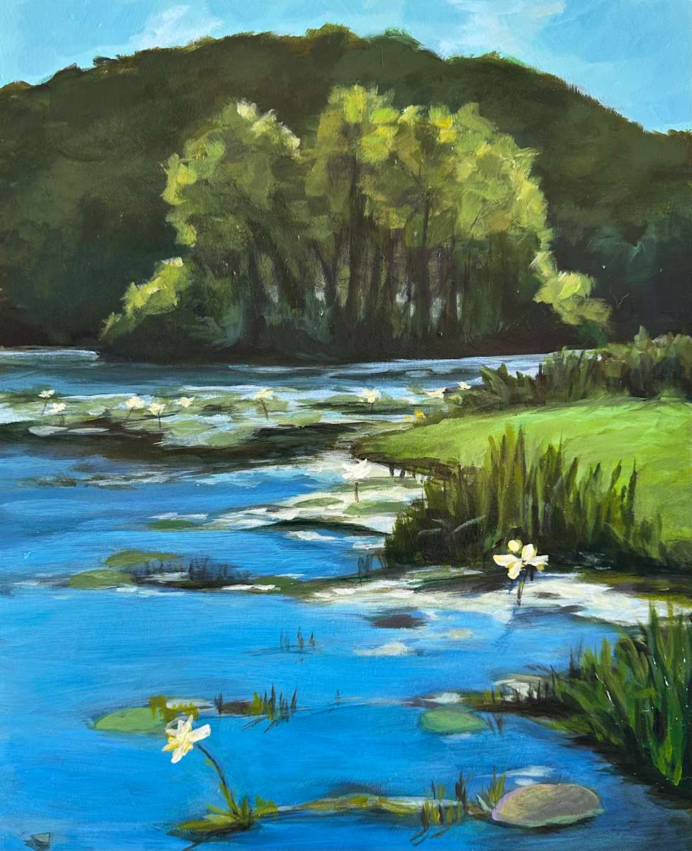 Lily Pad Bloom, Leatherwood Lake by Dana Neuenschwander 