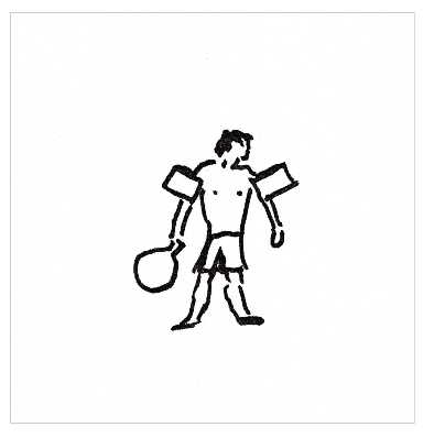 Beach Goers I by The Red Sable Studio 