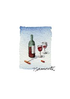 *Bottle of Wine by The Red Sable Studio 