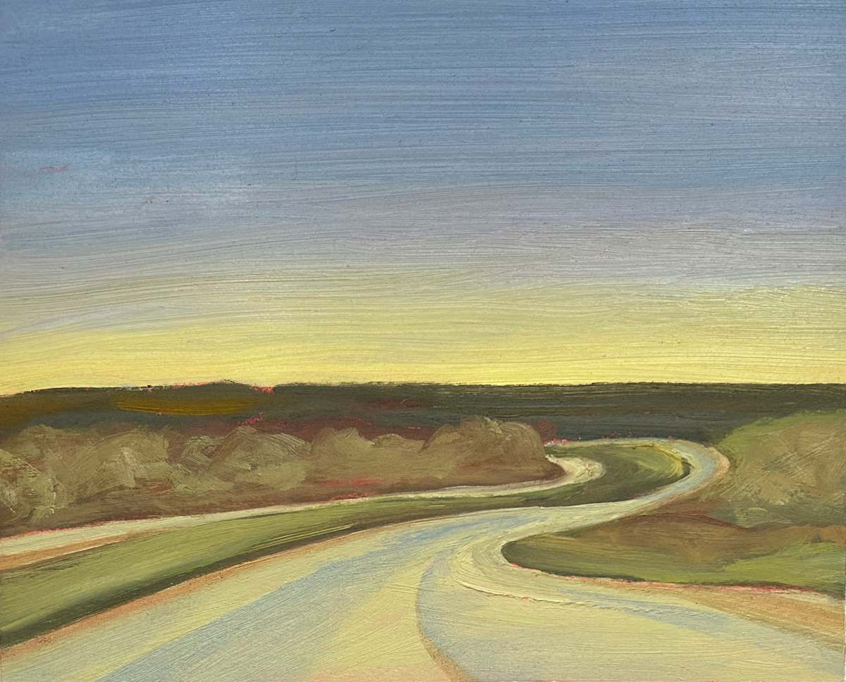 Oklahoma Road at Dawn 1/4 by Patti Morgan, Image 1.