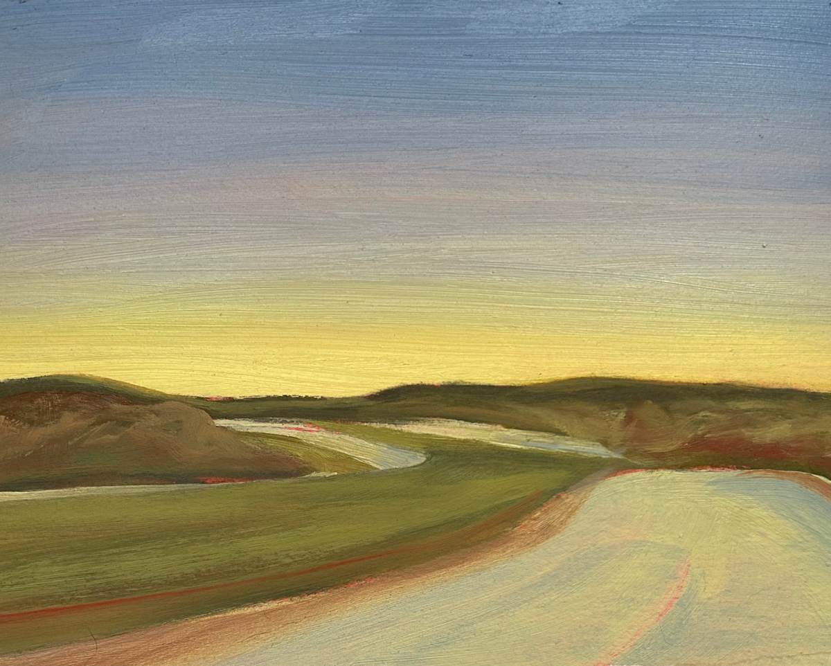 Oklahoma Road at Dawn 2/4 by Patti Morgan, Image 1.