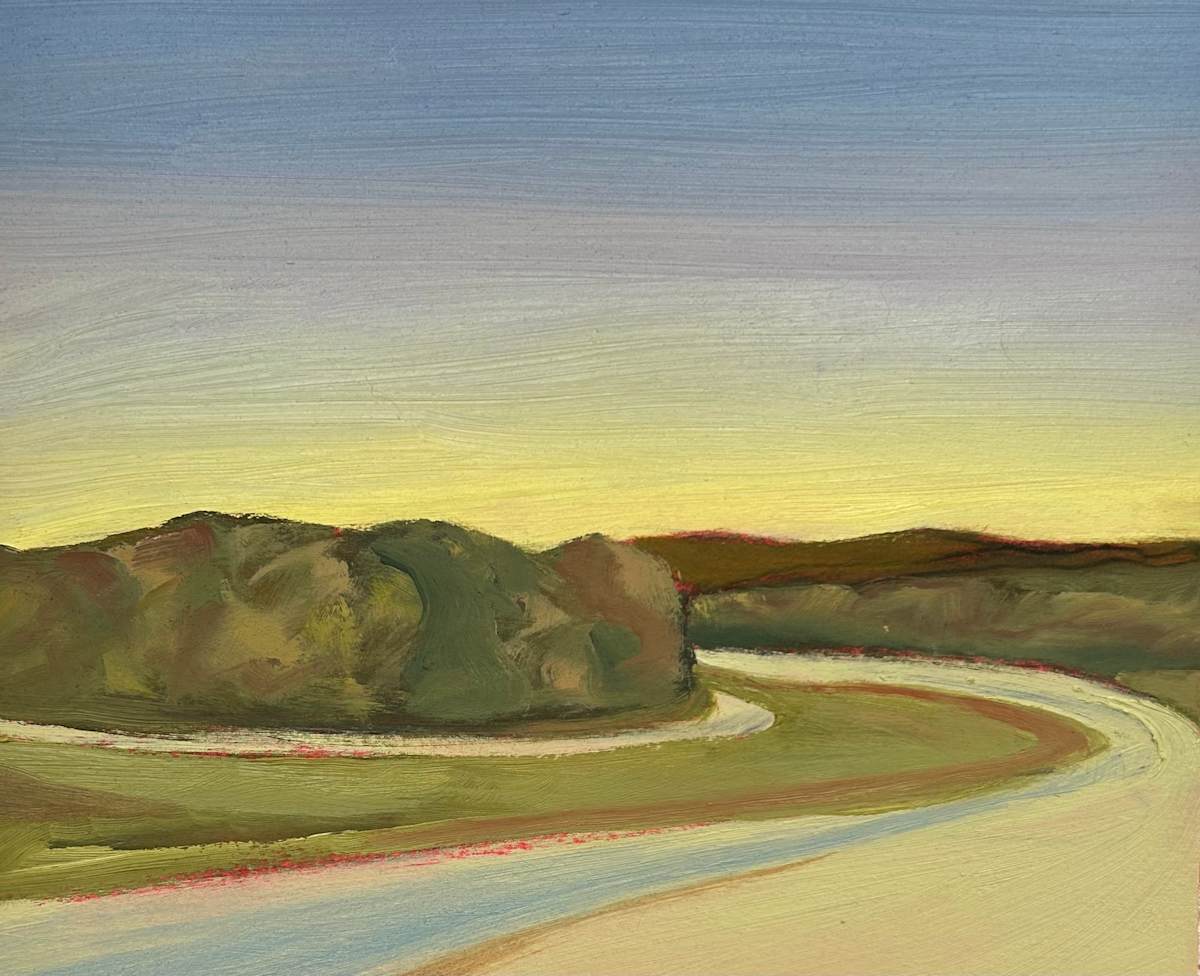 Oklahoma Road at Dawn 3/4 by Patti Morgan, Image 1.