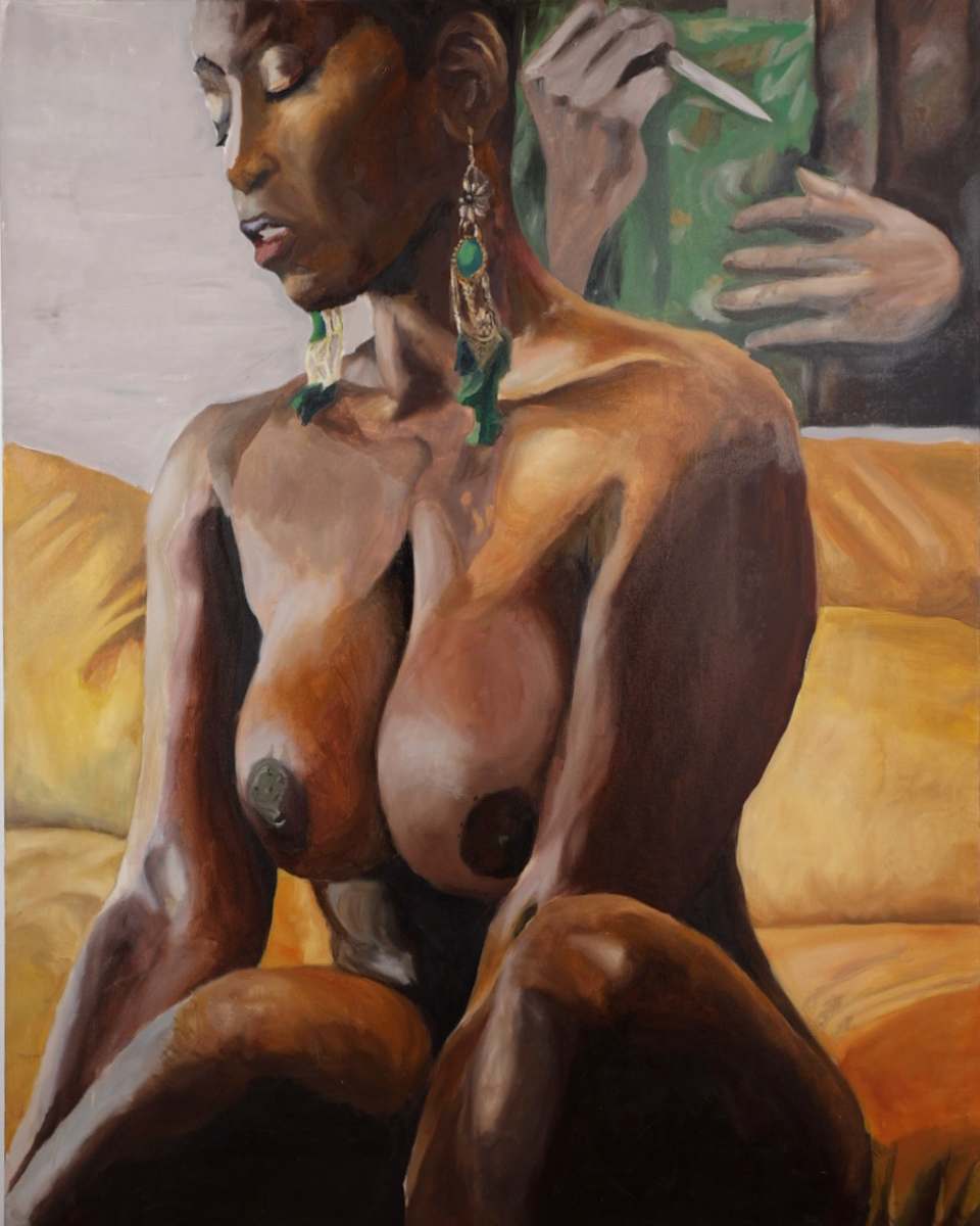 Sitting Nude by Darin L Triplett 
