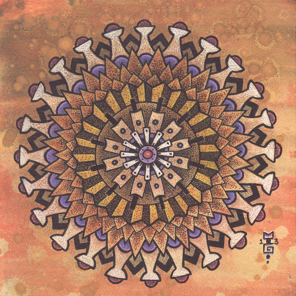 Sugar Wheel Mandala by Michael T. Gardner, Image 1.