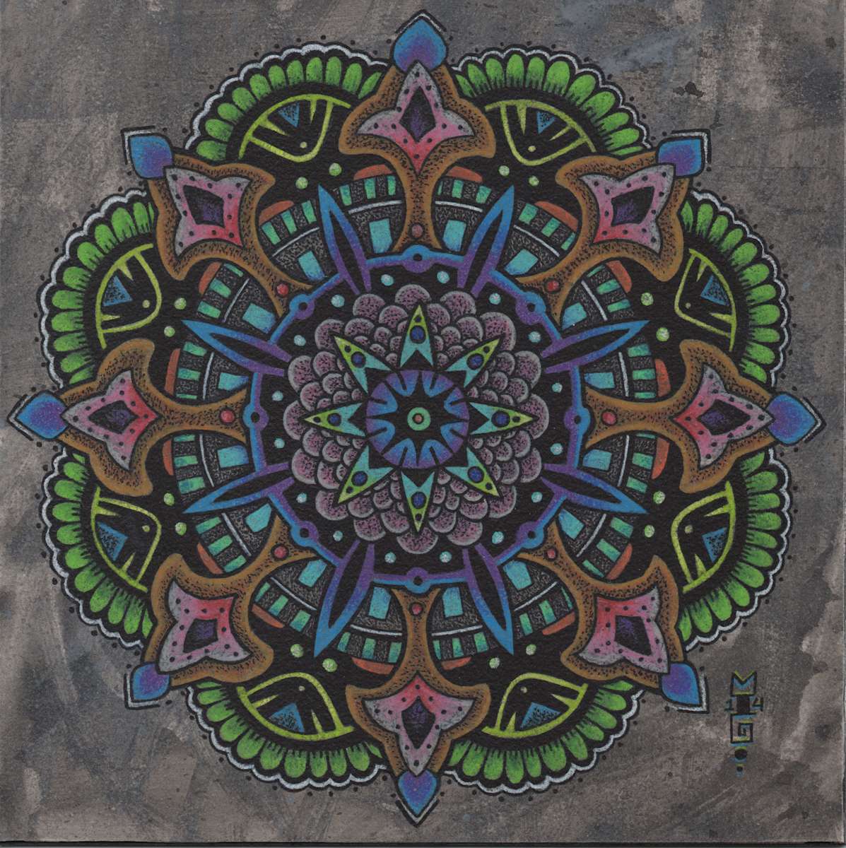 Peacock Mandala by Michael T. Gardner, Image 1.
