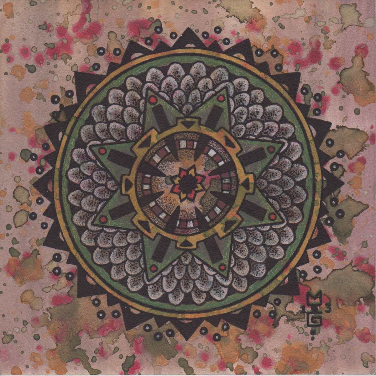 Confetti Scale Mandala by Michael T. Gardner, Image 1.