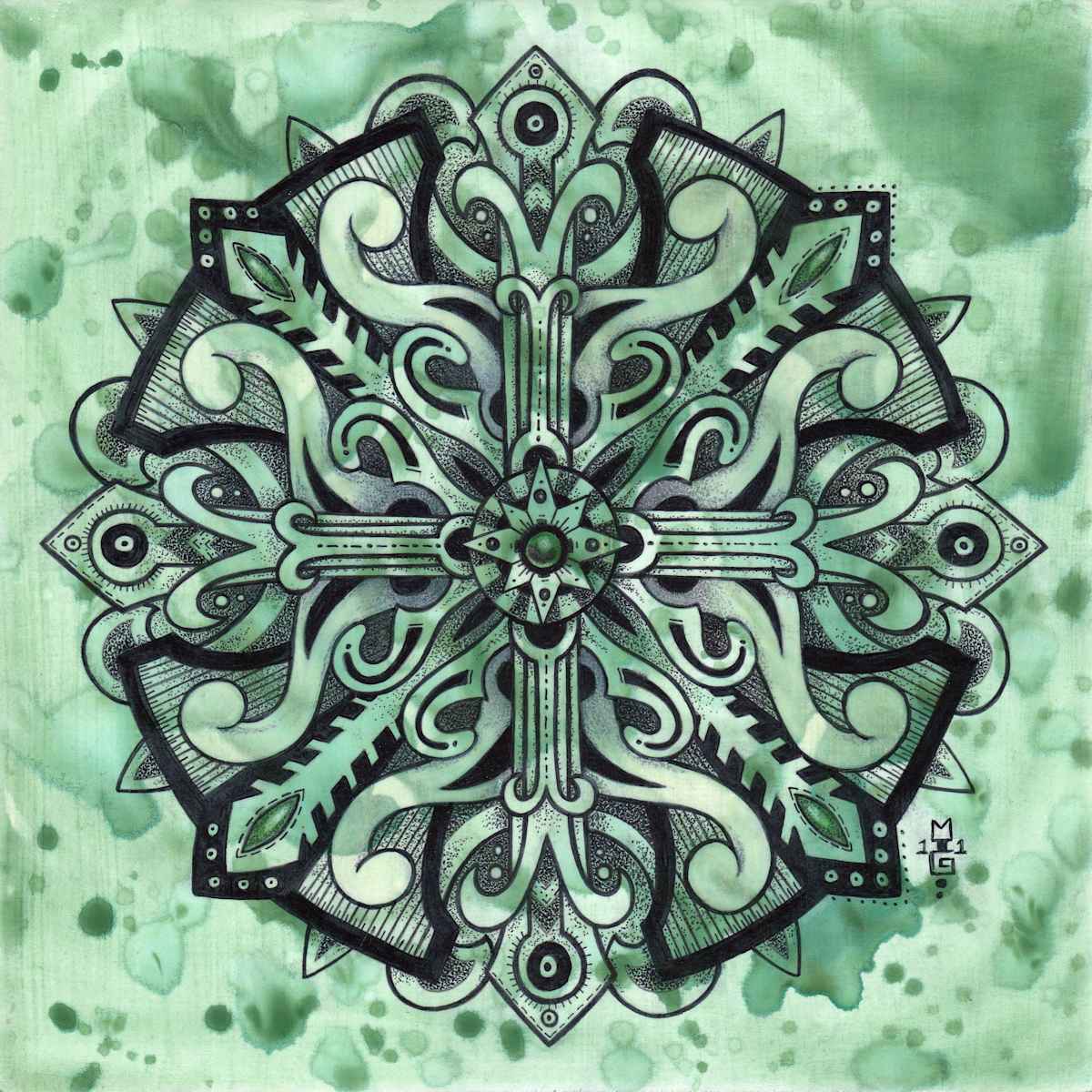 Courage Mandala by Michael T. Gardner, Image 1.