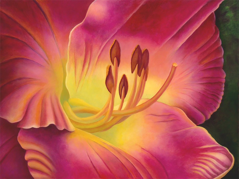 Close To My Heart - Petersen's Daylily by Mary Ahern 