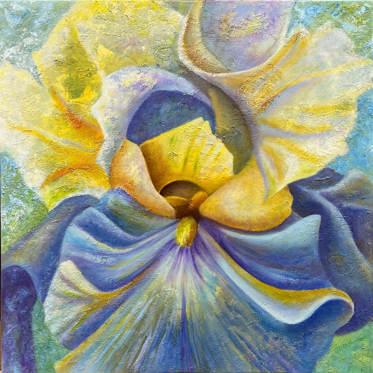 Emergence - Mother Earth Iris by Mary Ahern 