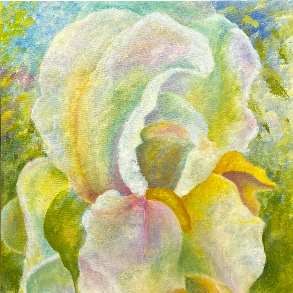 Meditative Journey - Immortality Iris by Mary Ahern 