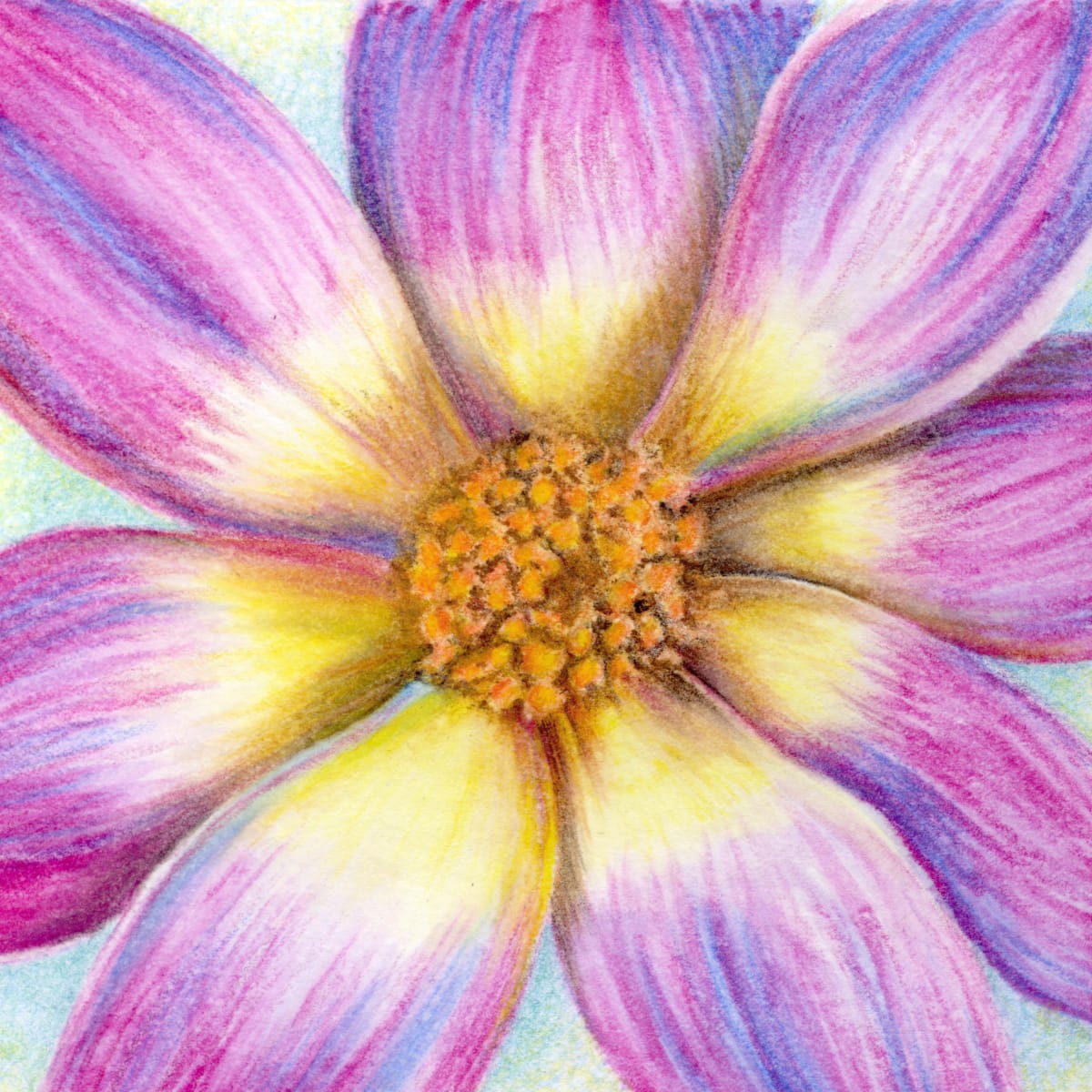 Purple Dahlia Centered by Mary Ahern 