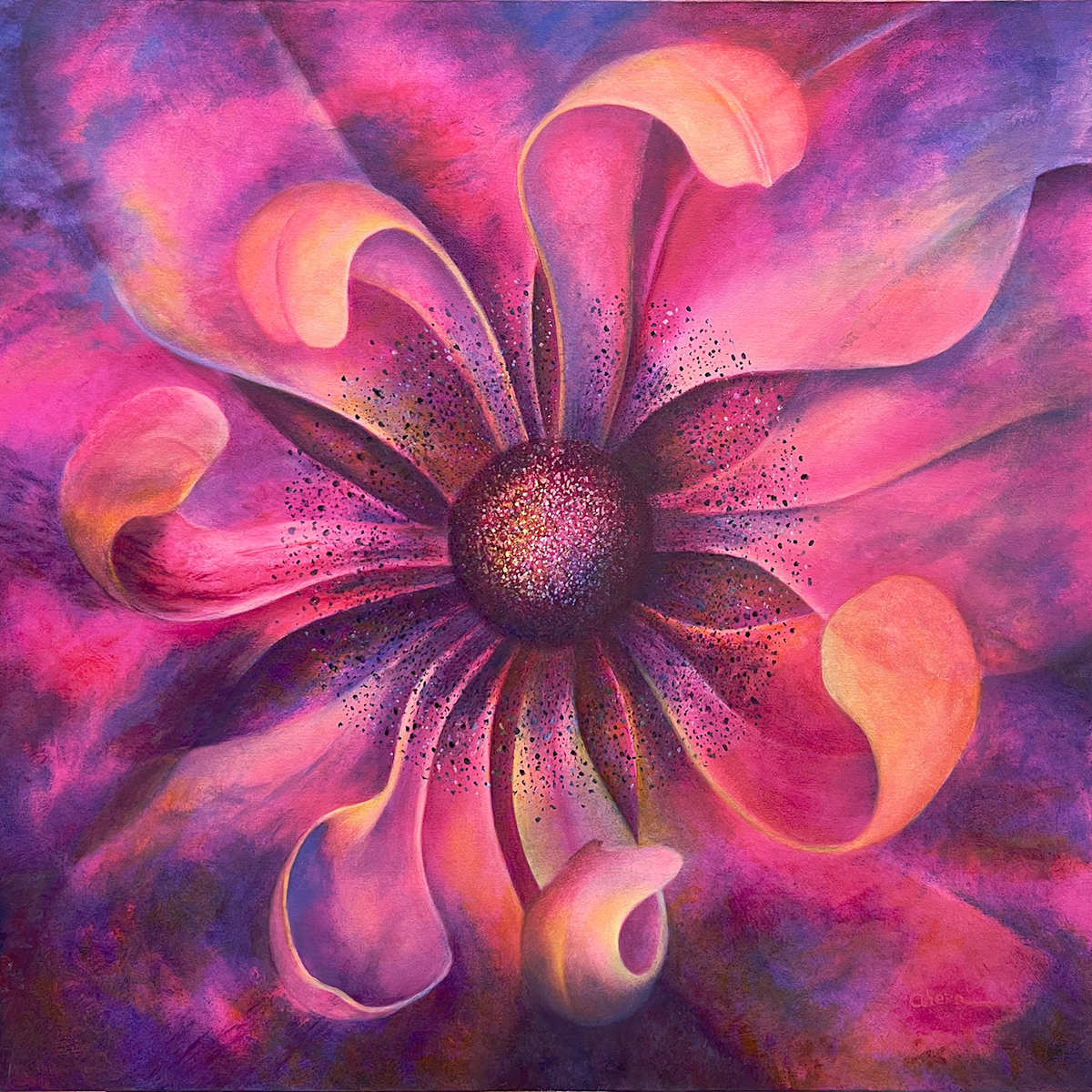241115 My New World-Anemone Redux by Mary Ahern 
