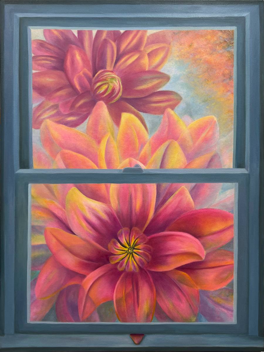 Unstoppable by Mary Ahern  Image: "Unstoppable" is a gallery-wrapped oil painting on canvas with 1.5" depth stretchers and painted edges.
