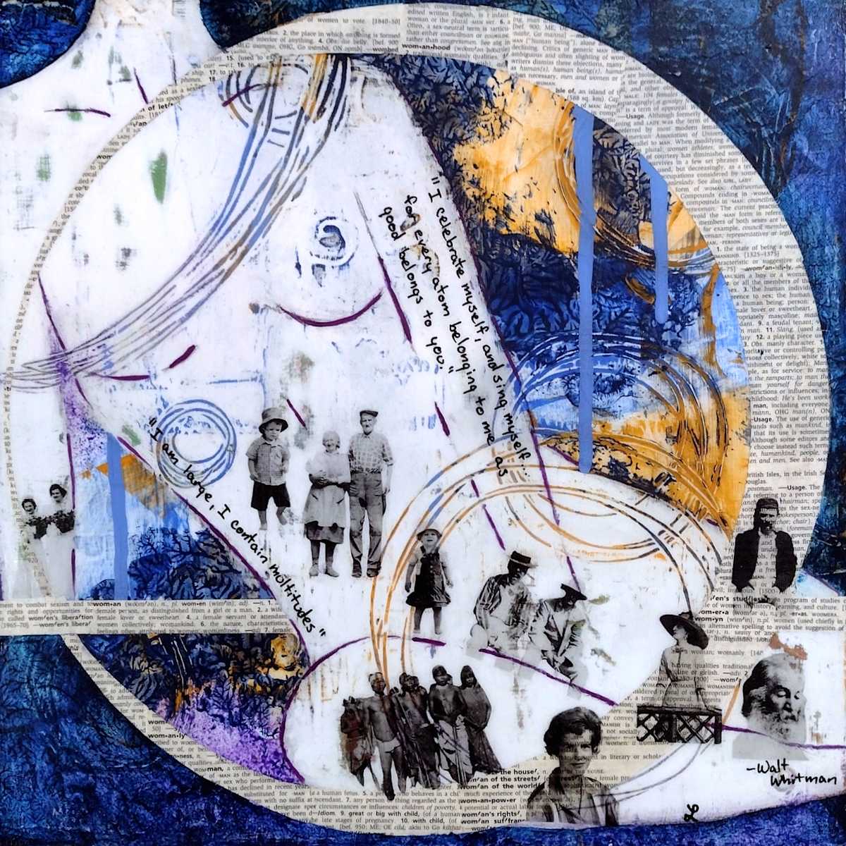 I Contain Multitudes by Lisa Ruch  Image: This piece comes framed (see other picture)