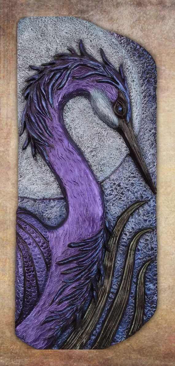 Night Heron (Purple) by Lisa Ruch 