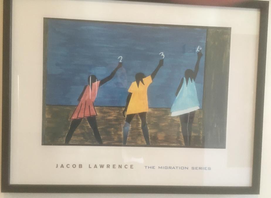 Jacob Lawrence Migration Series Poster, Image 1.