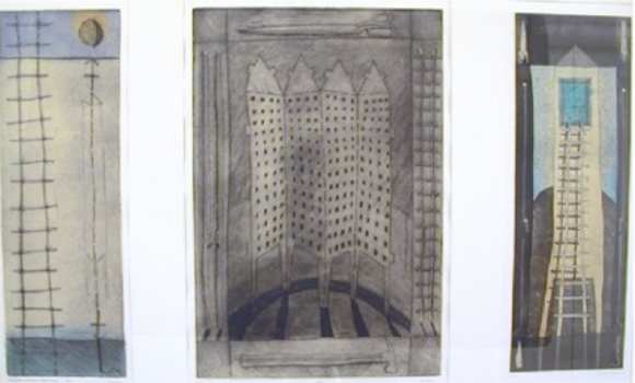 Landscape with Tall Objects by Brent Rogers, Image 1.
