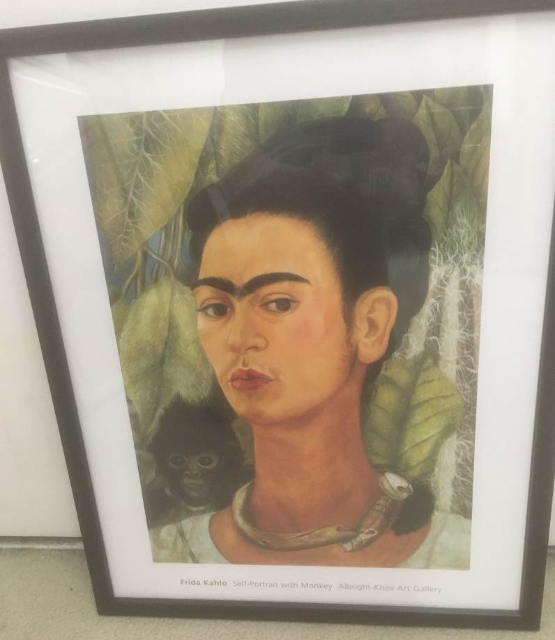 Self Portrait with Monkey (Reproduction) by Frida Kahlo, Image 1.