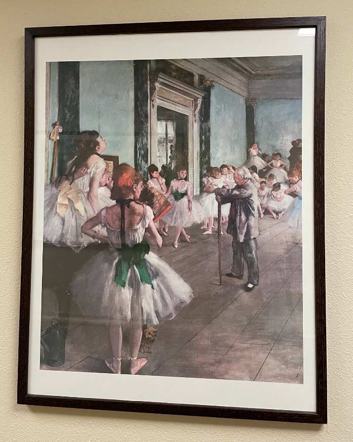 The Dance Lesson (Reproduction) by Edgar Degas, Image 1.