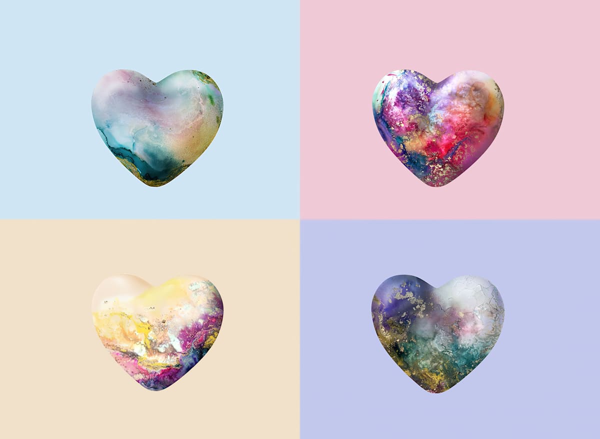 Lightheart - Quadriptych by Stella Robinson Lightheart 